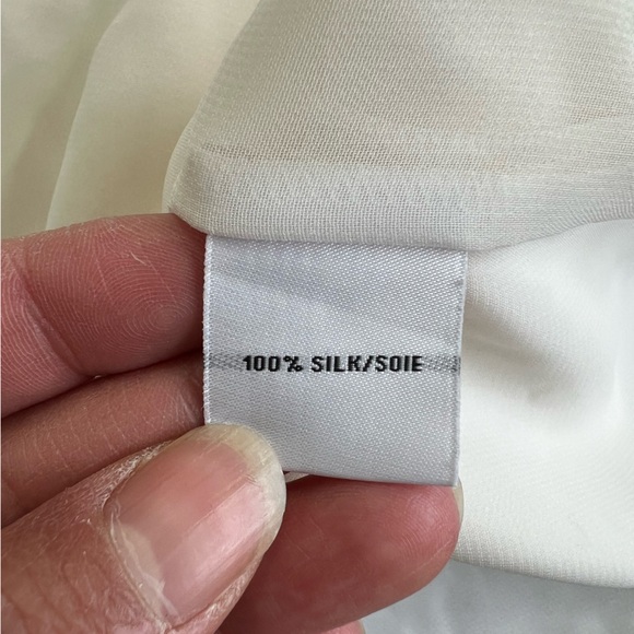 Lafayette 148 100% Silk Ivory Sleeveless Camisole - Picture 6 of 7